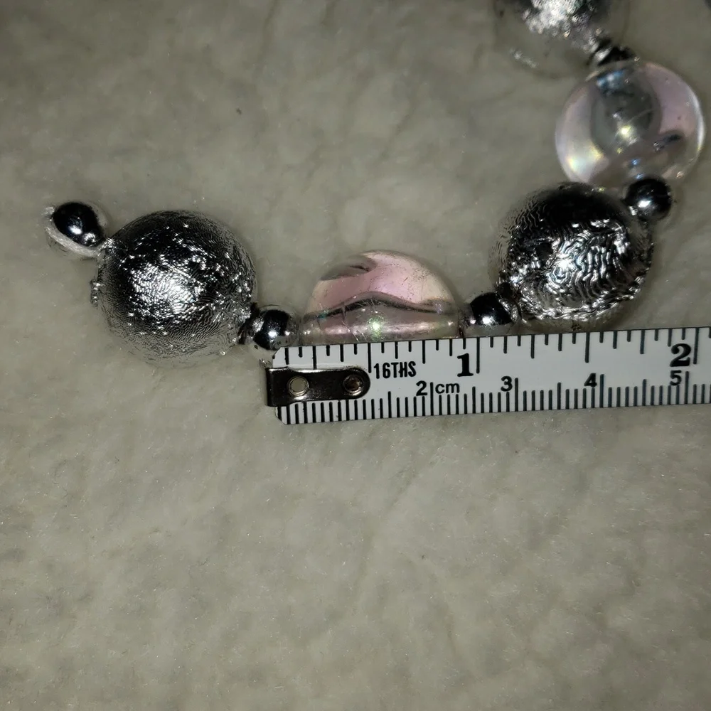 Elegant Silver Beaded Garland